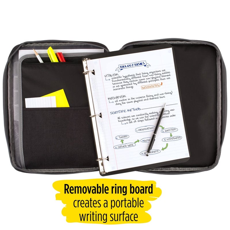 Five Star Zipper Binder, 1 Inch 3 Ring Binder, Carry-All with Internal Pockets and Dividers, 375 Sheet Capacity, Assorted Colors, Color Will Vary, 1 Count (29092) - Image 5